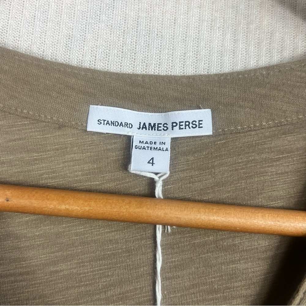 NWT James Perse Henley T-Shirt Size 4 (fits like 12 US) - Picture 5 of 11